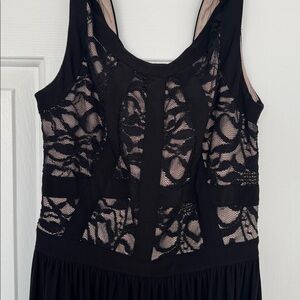 Morgan & Co. Black Lace Maxi Dress